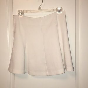 White mini skirt